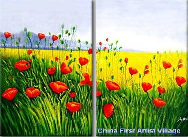 Dafen Oil Painting on canvas flower -set210